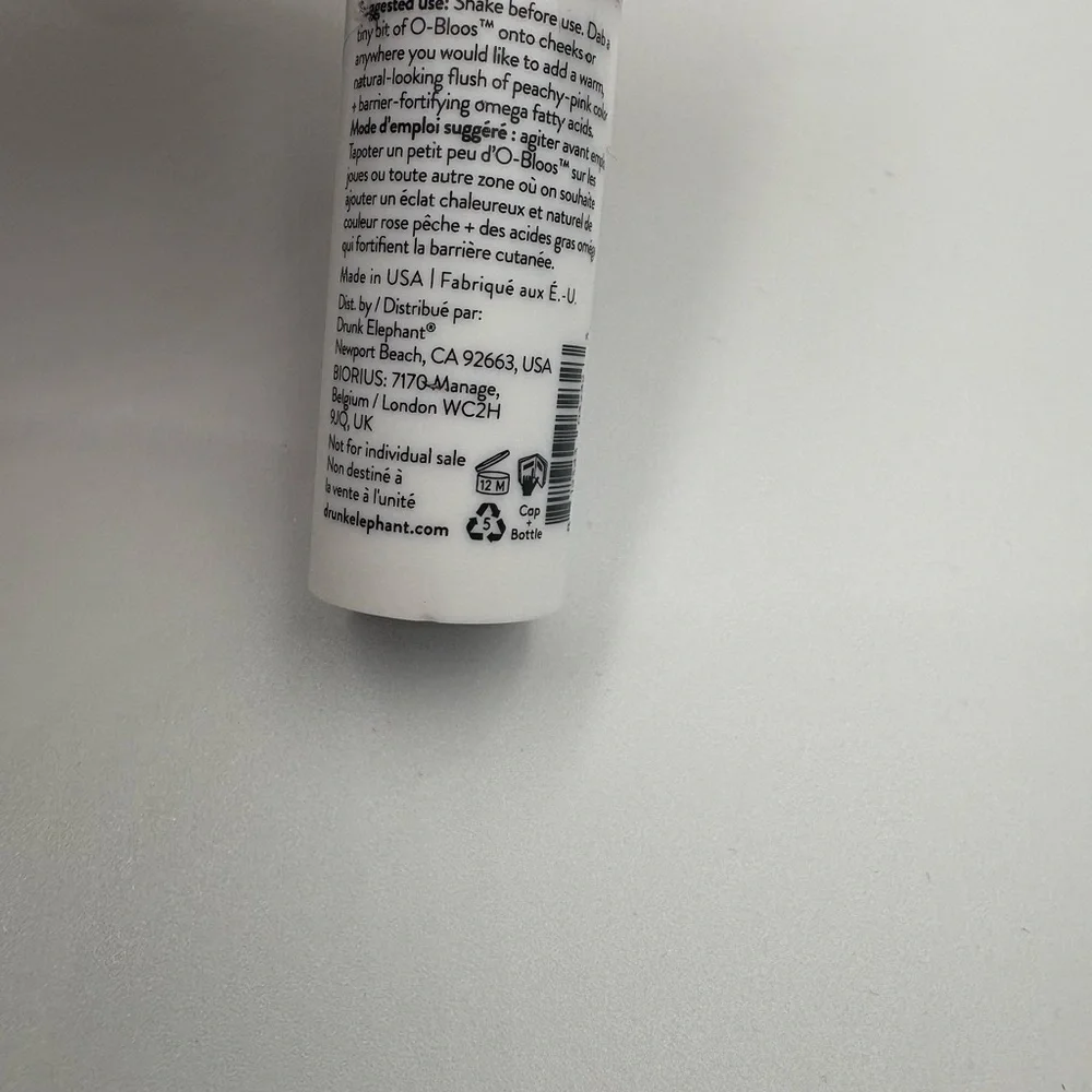 Drunk Elephant O-Bloos Rosi Drops in Red and White 5ml/.16oz travel size